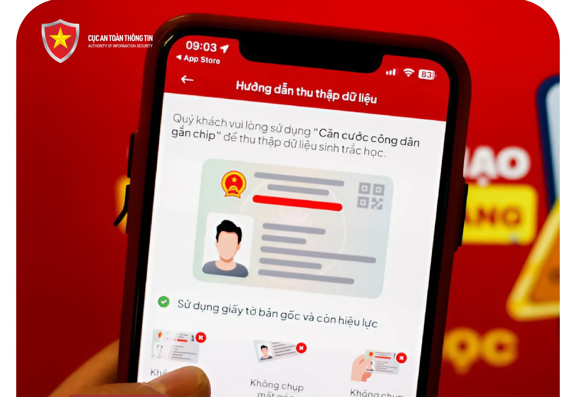 Mạo danh ngân hàng, hướng dẫn người dùng xác minh sinh trắc học